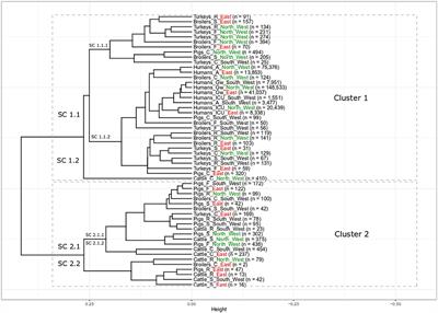 A Joint Regional Analysis of Resistance Combinations in Escherichia coli in Humans and Different Food-Producing Animal Populations in Germany Between 2014 and 2017